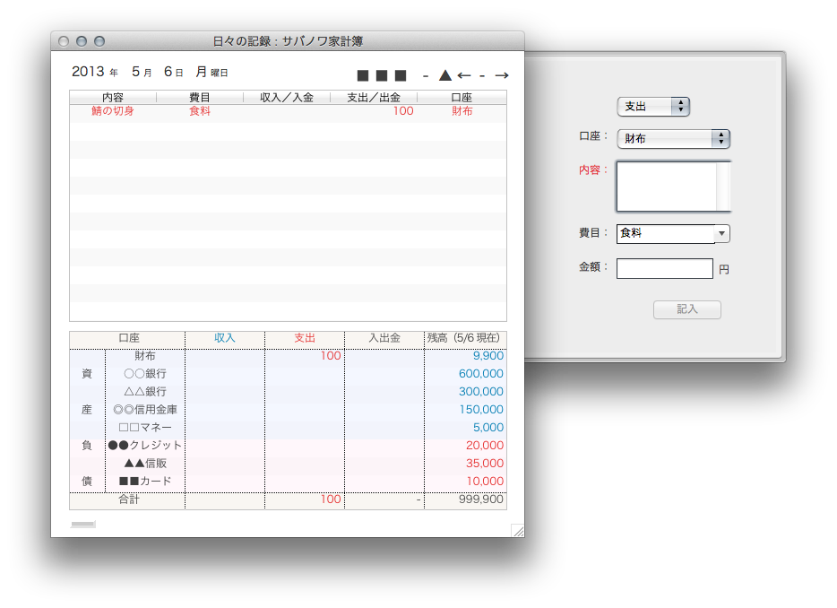 記入されました